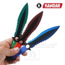 Vrhacie nože Kandar® ColorAttack set 3 kusy Throwing Knives N418