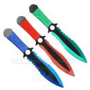 Vrhacie nože Kandar® ColorAttack set 3 kusy Throwing Knives N418