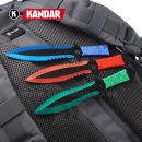 Vrhacie nože Kandar® ColorAttack set 3 kusy Throwing Knives N418