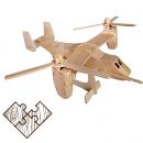 Drevené puzzle lietadla OSPREY V-22 Woodcraft Construction