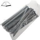 Stanové kolíky oceľové 23cm 6ks Tent Pegs