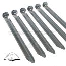 Stanové kolíky oceľové 23cm 6ks Tent Pegs