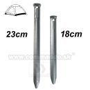 Stanové kolíky oceľové 18cm 6ks Tent Pegs