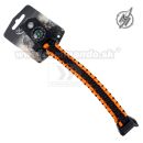 Survival Orange Paracord LED náramok kresadlo + kompas Barbaric®