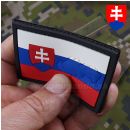 SLOVAKIA - SVK 3D nášivka PVC s obrysom hraníc