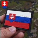 SLOVAKIA - SVK 3D nášivka PVC s obrysom hraníc