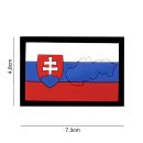 SLOVAKIA - SVK 3D nášivka PVC s obrysom hraníc