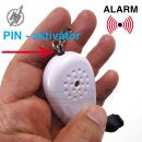 Personal Mini Alarm Osobný alarm 120 dB Biely