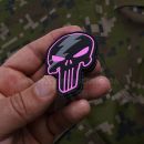 3D nášivka PVC PUNISHER Thunder pink