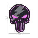 3D nášivka PVC PUNISHER Thunder pink