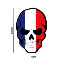 3D nášivka PVC SKULL BWR