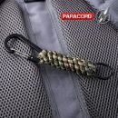 Carabiner Paracord Camo prívesok s krúžkom Barbaric®