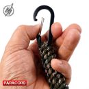 Carabiner Paracord Camo prívesok s krúžkom Barbaric®