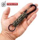 Carabiner Paracord Camo prívesok s krúžkom Barbaric®