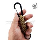 Carabiner Paracord Coyote prívesok s krúžkom Barbaric®