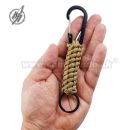 Carabiner Paracord Coyote prívesok s krúžkom Barbaric®