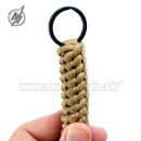 Carabiner Paracord Coyote prívesok s krúžkom Barbaric®