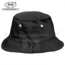 Rybársky klobúk - čierny