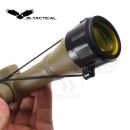 Puškohľad JS Tactical 4x32 Scope TAN Mil Dot + krúžky 21/22mm