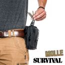 Survival EDC Waist Bag Black GearMeUp Ľadvinka