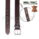 MIL-TEC® kožený opasok 90-140 cm hnedý Mens Belt