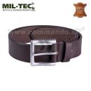 MIL-TEC® kožený opasok 90-140 cm hnedý Mens Belt