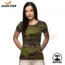 Alex Fox Dámske tričko Camouflage maskáčové