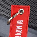 Remove Before Flight RBF prívesok kľúčenka