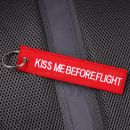 Kiss Me Before Flight RBF prívesok kľúčenka