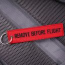 Remove Me Before Flight RBF black/red prívesok