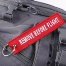 Remove Before Flight RBF prívesok kľúčenka