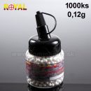 Airsoft guličky BBs 0,12g 1000 ks 6mm ROYAL