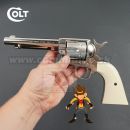 Vzduchová pištoľ Revolver Colt SAA .45 Peacemaker Nickel CO2 4,5mm BBsteel