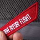 Remove Before Flight Bomber Style RBF prívesok kľúčenka