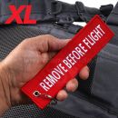 Remove Before Flight XL RBF prívesok kľúčenka