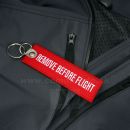 Remove Before Flight Heavy RBF prívesok kľúčenka