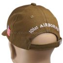 AIRBORNE Khaki šiltovka Baseball Cap Fostex Garment