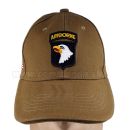 AIRBORNE Khaki šiltovka Baseball Cap Fostex Garment