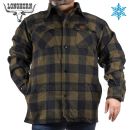 Lumberjack Longhorn teplá flanelová košeľa Black Olive