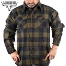 Lumberjack Longhorn teplá flanelová košeľa Black Olive