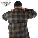 Lumberjack Longhorn teplá flanelová košeľa Black Olive