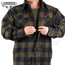 Lumberjack Longhorn teplá flanelová košeľa Black Olive