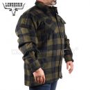 Lumberjack Longhorn teplá flanelová košeľa Black Olive