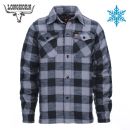 Lumberjack Longhorn teplá flanelová košeľa Black Grey