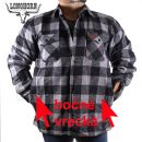 Lumberjack Longhorn teplá flanelová košeľa Black Grey