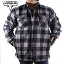 Lumberjack Longhorn teplá flanelová košeľa Black Grey