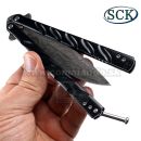 SCK Damast Style motýlik Balisong