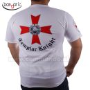 Templar Knight White Sublimate biele Tričko Barbaric®