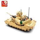 Stavebnica SLUBAN modelu útočného tanku M1A2 SEP V2 Abrams M38-B0892