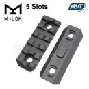 Obrázok 1. M-LOK 5 slots 2x6cm kovové lišty Metal Rails ASG 19528